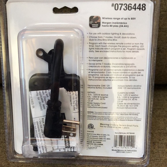 Prime Remote Controlled Countdown Timer - Picture 2 of 2